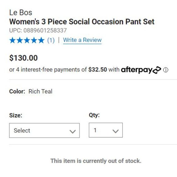 Le Bos Women's 3 Piece Social Occasion Pant Set - Picture 9 of 9